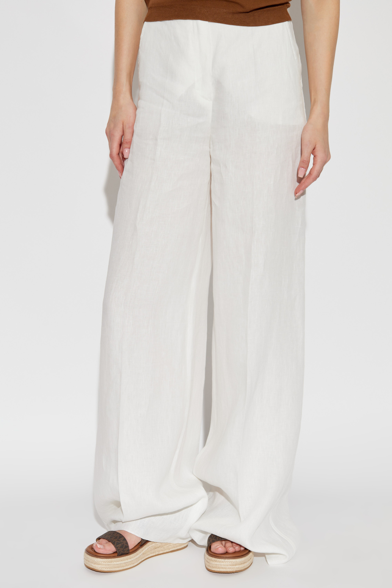 White Linen trousers 'Sequoia' Max Mara - Vitkac AS